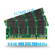 KingJaPa ноутбук Память RAM DDR 400 МГц 333 МГц 266 1GB 512MB для Тетрадь Sodimm Memoria совместим с DDR1 400 МГц 1 Гб