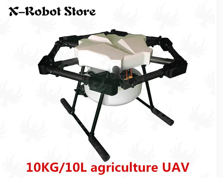 DIY 1200mm frame Wheelbase 10L / 10KG Spray pump Agriculture drone spraying system 6-axi Folding Agriculture drone Hexacopter