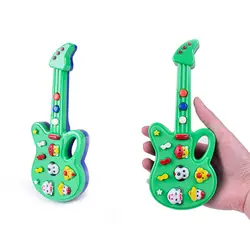 Цветная случайная Милая гитара из мультфильма животное электронная гитара игрушка детская рифма Музыка Дети ребенок подарок игрушка