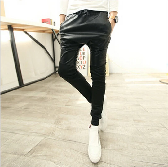 font b b font male b 2016 tight pitillo Mens hombre male cuero pantalones pants Leather font font b red vqxOw7xE