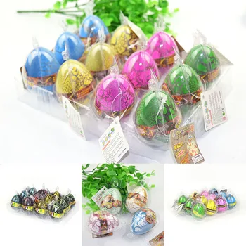 

12pcs Add Water Gifts Dinosaur Egg Child Hatch Grow Easter Toy Cute Magic Educational Colorful Crack Party Science Kids