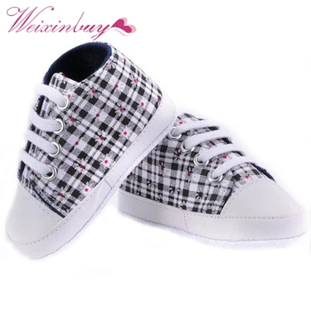 

WEIXINBUY Spring Summer Autumn Infant Baby Boys Girls Cotton Sneakers Casual Comfortable Soft Sole First Walker Sneaker 0-18M