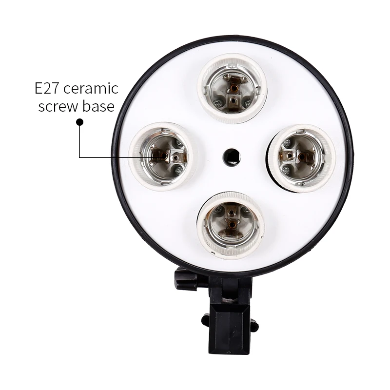 4 в 1 E27 Цоколь светильник патрон лампы адаптер для фото видео студии софтбокс