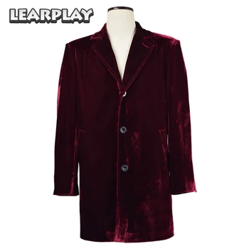 

Doctor Who 12th Red Velvet Coat Cosplay Costumes Dr.who Outwear