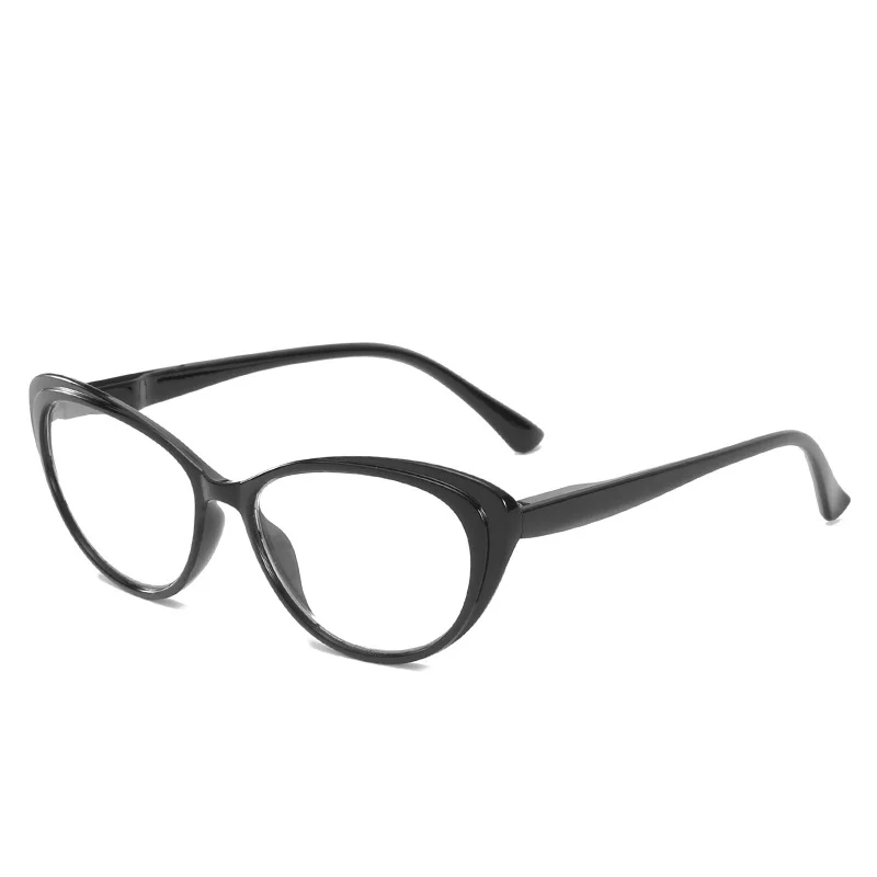Zilead классические очки для чтения с кошачьими глазами, прозрачные линзы, очки для пресбиопии, очки+ 1,0+ 1,5+ 2,0+ 2,5+ 3,0+ 3,5+ 4,0 унисекс - Цвет оправы: black
