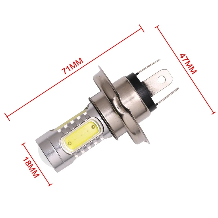 YSY 2pcs H4 9003 HB2 COB 7.5W Q5 White Fog Driving High Low Beam LED Lamp Bulb Light