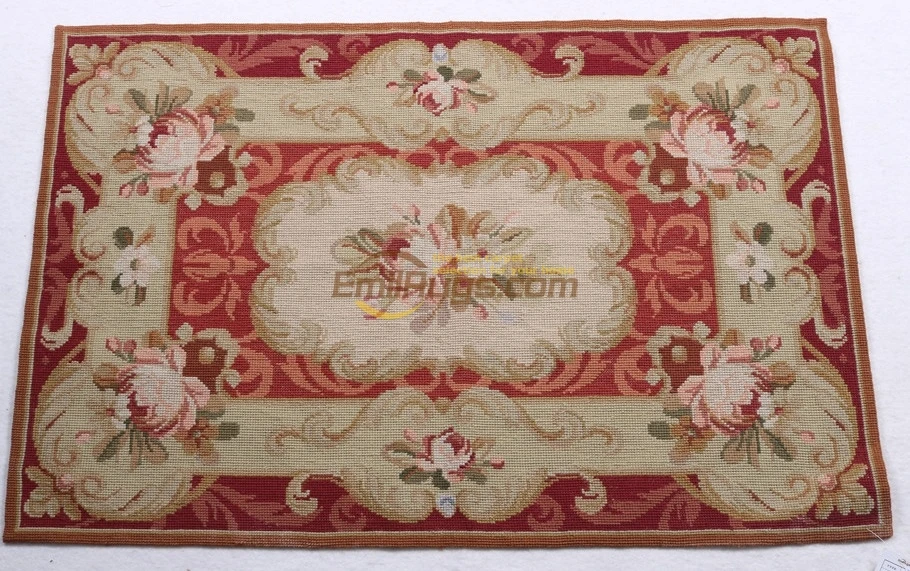 Стиль Роскошный игольчатый точечный ручной тканный ковер ручной работы цветочный Needled одеяло вязаное классическое вязание