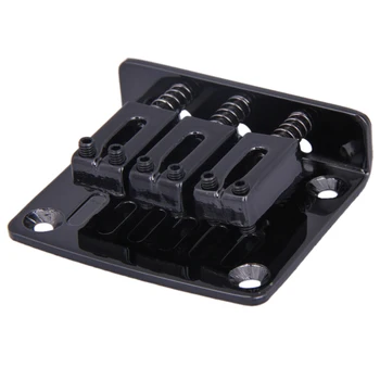 

Adjustable Guitar Tailpiece for Cigar Box Guitar 3 String Hard-tail Black Guitar Parts & Accessories