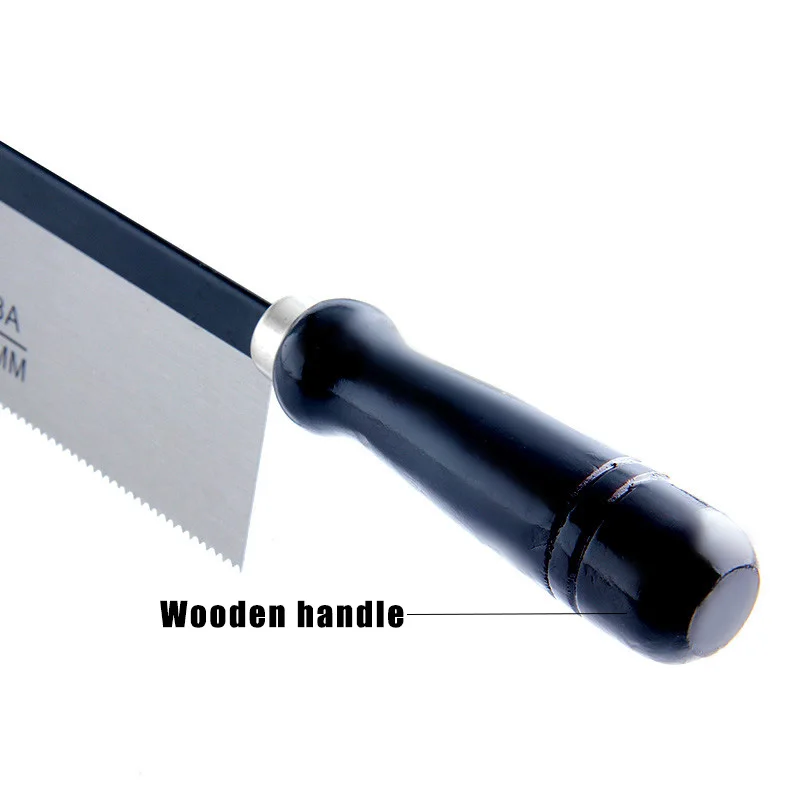 Hand Saw 200mm/250mm Mini Hacksaw Hardwood Handle 65# Manganese Steel For Woodworking