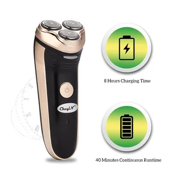 

3D Floating Electric Shaver Men Rechargeable Razor Cordless Beard Trimmer with Pop-up Sideburns Trimmer Cheap Mustache Cutter 31