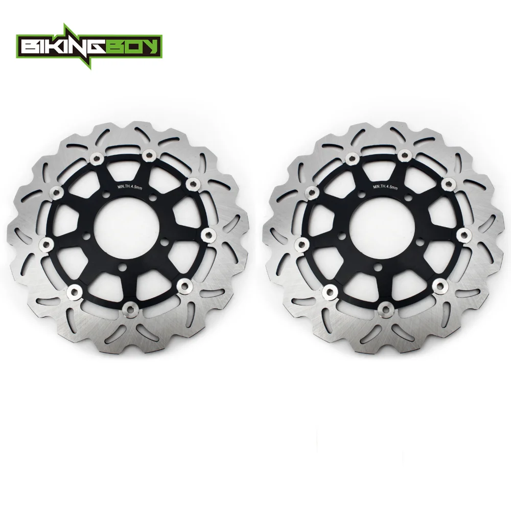 BIKINGBOY передние тормозные диски роторы для Kawasaki ZX6R ZX636 05-06 ZX-6R ZX600 07-19 ZX10R 2004-2007 ER-6F ER-6N