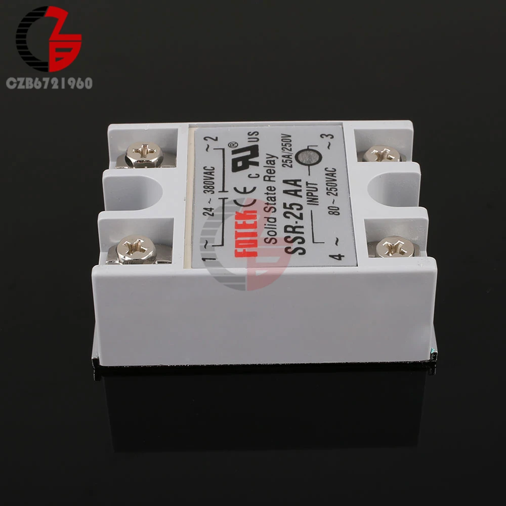 Solid State Relay SSR-40AA SSR-60AA SSR-75AA SSR-100AA AC 24V-380V 80-250V SSR 40AA 60AA 75AA 100AA 40A 60A 75A 100A Relay