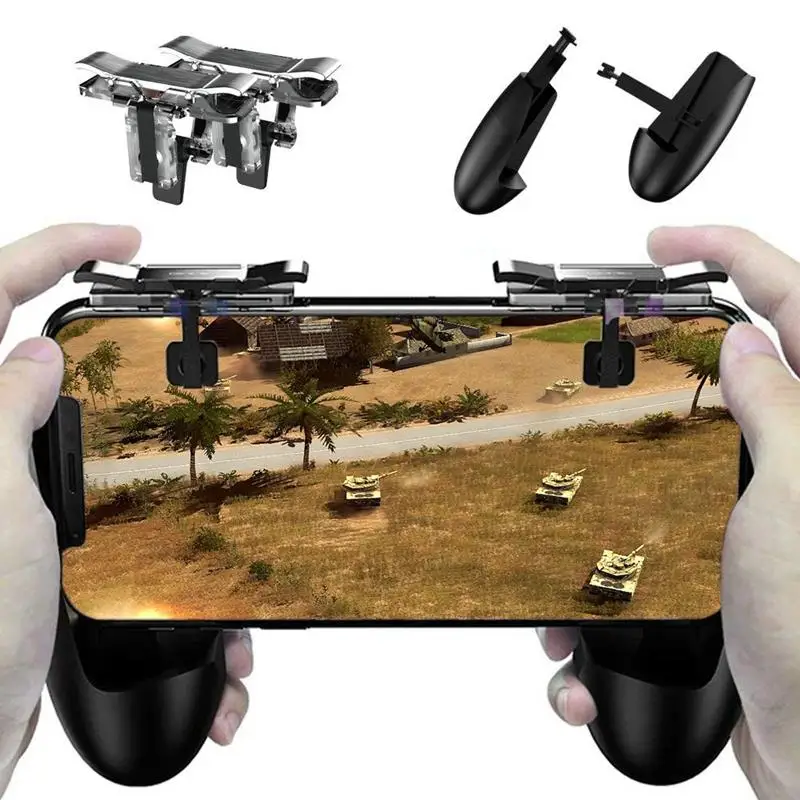  For PUBG Mobile Controller - Game Controller Cellphone Game Trigger Ergonomic Design Handle Holder 