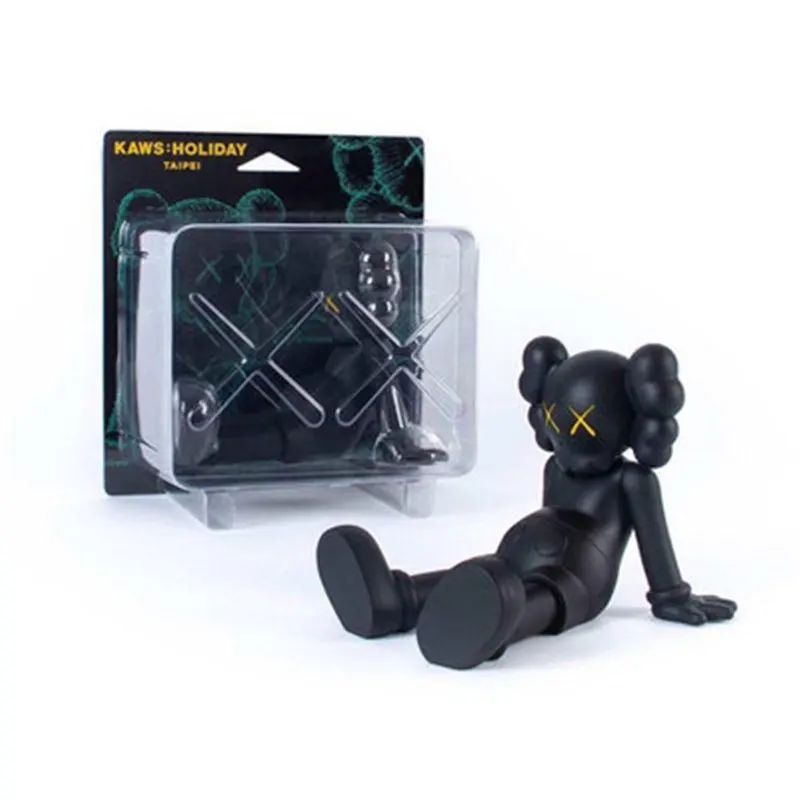 

2019.3 new Original Fake kaws holiday doll sitting posture prototype model Taiwan limited toy doll three colors AG703