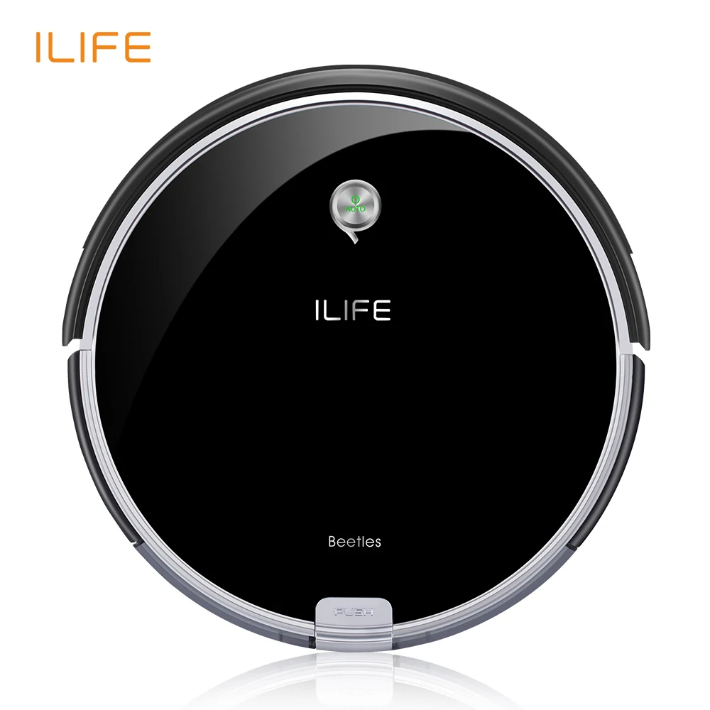 ILIFE A6 Robotic Vacuum Cleaner With Piano Black