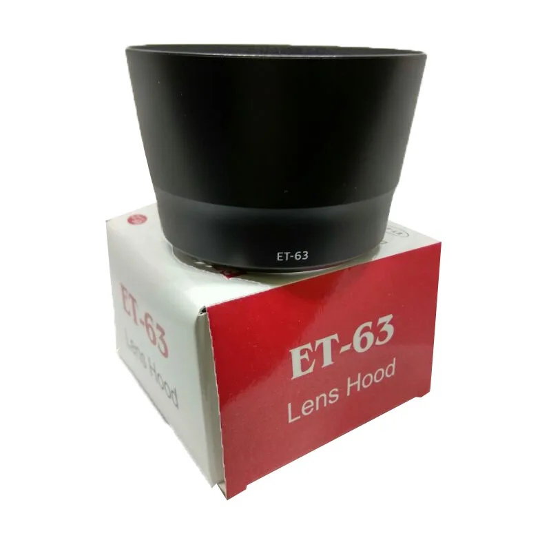 

ET-63 ET63 Camera Bayonet Lens Hood for Canon EF-S 55-250mm f/4-5.6 IS STM 58mm Lens with package box