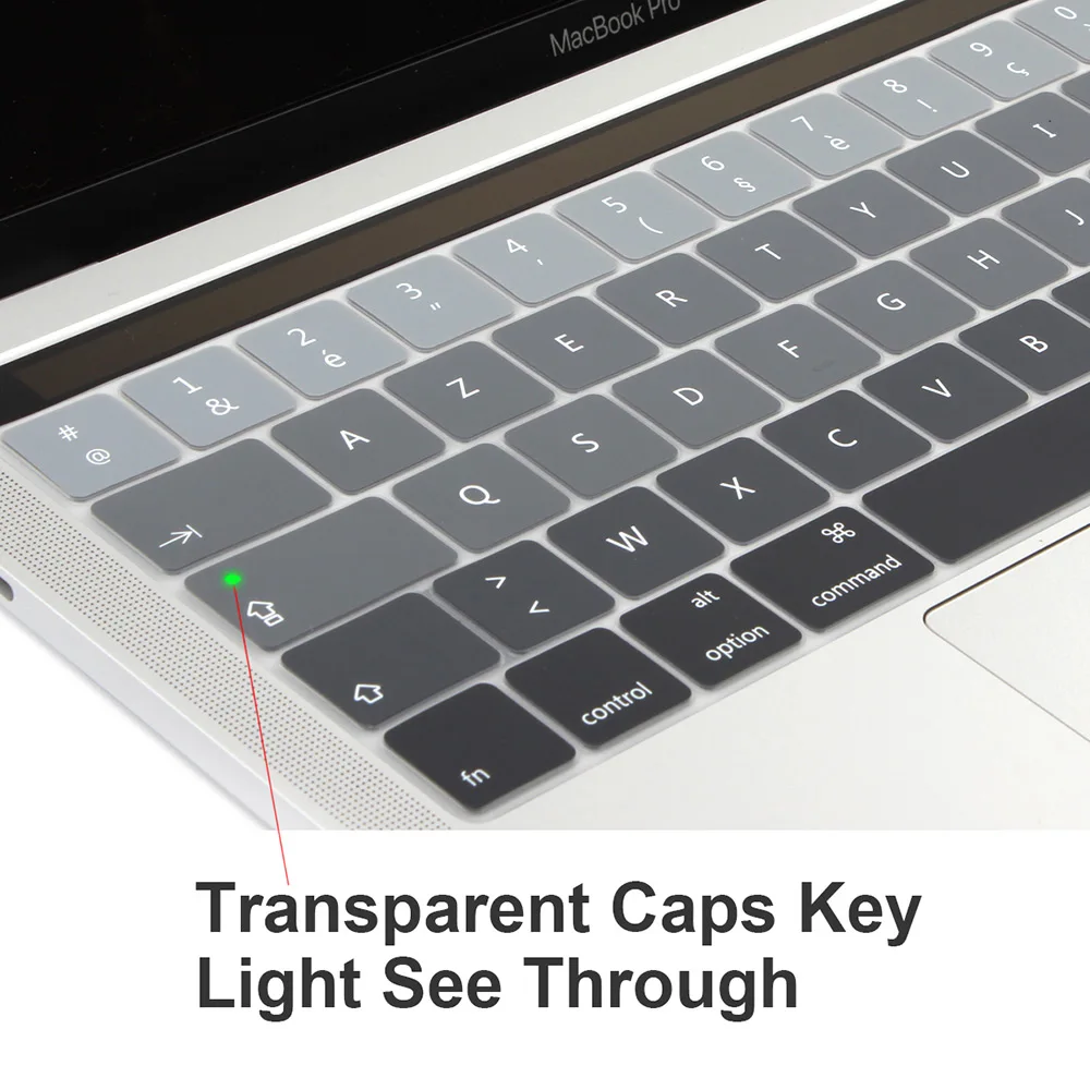 Евро AZERTY ультра-тонкий мягкий силиконовый защитный чехол для клавиатуры для Macbook Pro 13 15 Touch Bar A2159 A1706 A1707 A1989 A1990