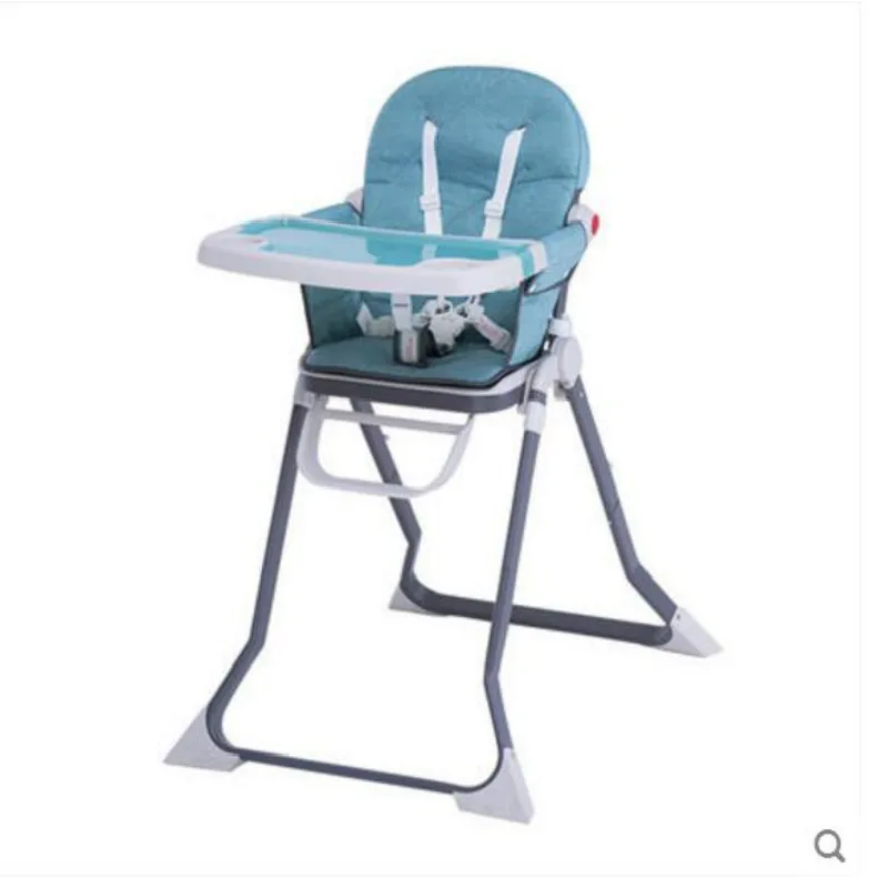 Металлический складной портативный детский обеденный стул многофункциональный