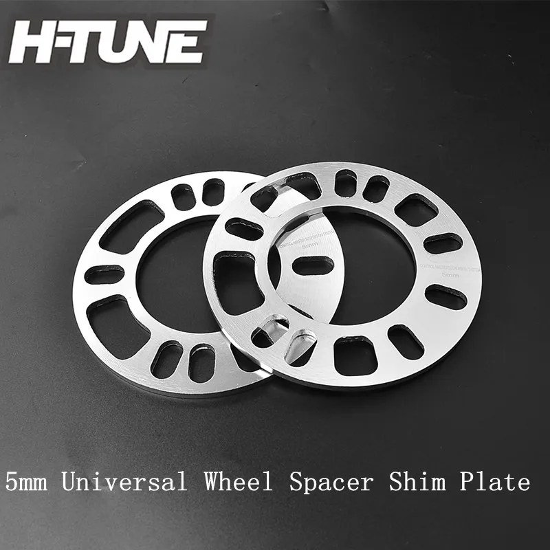 H TUNE 2PCS 5mm Universal Aluminum Wheel Spacer Shim Plateplateplate