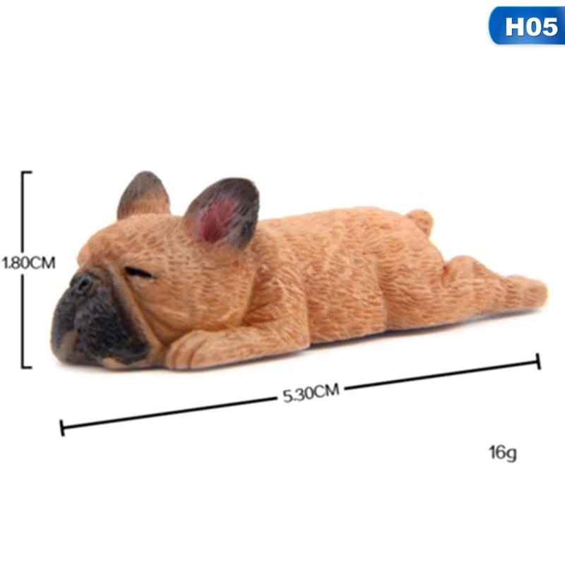 Забавные собаки магнитные наклейки для холодильника 3D сон Французский бульдог смолы магниты на холодильник для детей украшения дома фигурки - Цвет: H05