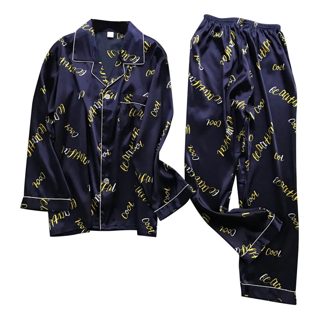 

2019 Spring summer New Casual Loose Long Nightgowns Pattern Printing Sleepwear Puls size lace sleepwear Men Ventilation Home Clo