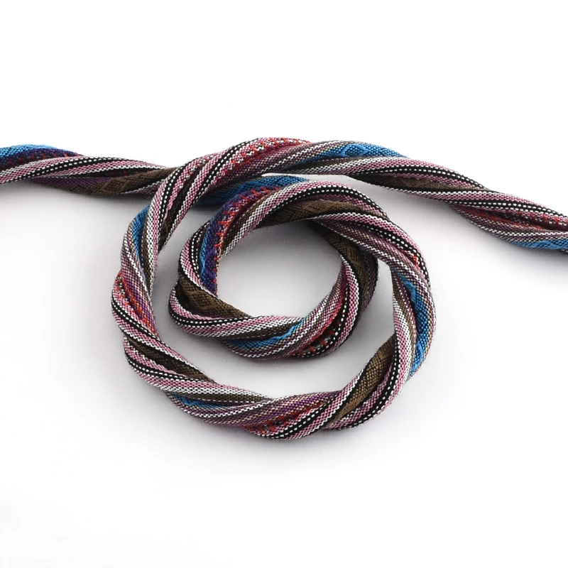 3 варианта 6~ 7 мм; около 8 м/рулон шнур в этническом стиле ткань шнур, Скалолазание веревки, случайный цвет F75