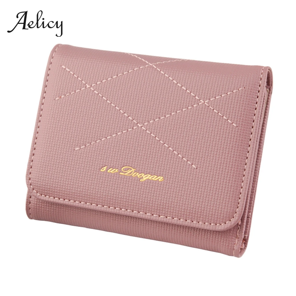 Aelicy Новый женский короткий кошелек из искусственной кожи Женский для монет