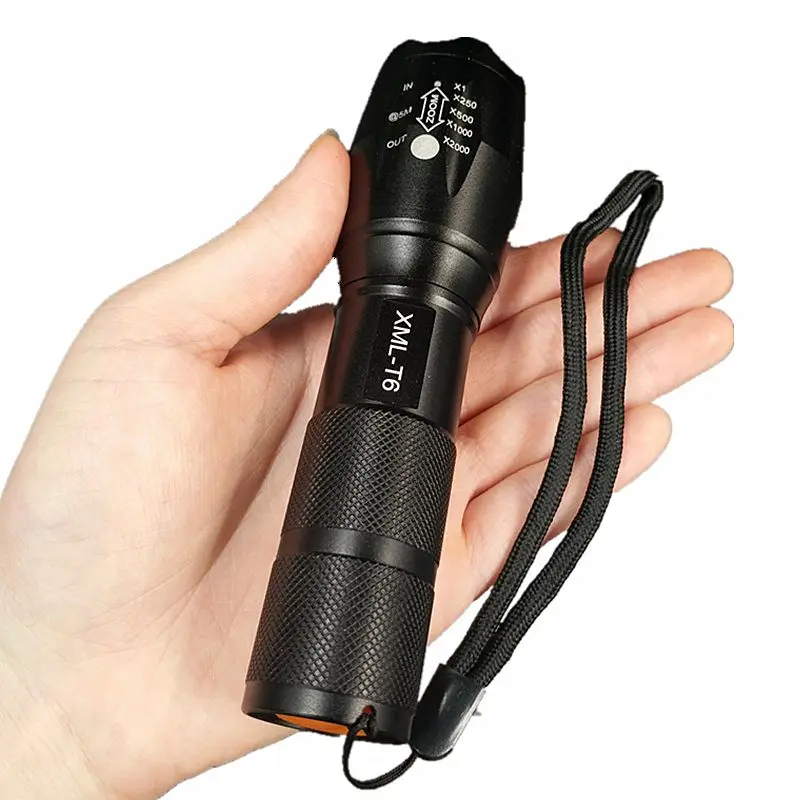 Top High Bright Portable XML T6 LED Flashlight Bicycle Light 5-Mode Zoomable linternas Torch by 18650 or 3*AAA cycling Front Light 0