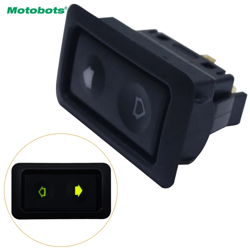 

MOTOBOTS 2Pcs Universal 6Pins Auto Power Window Switch 12V/24V 10A-30A With illumination Indicator Single Button #AM1005