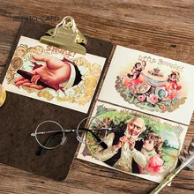 30 шт/1 лот Ретро Золотой век открытки День рождения Бизнес Подарочный набор карт открытка