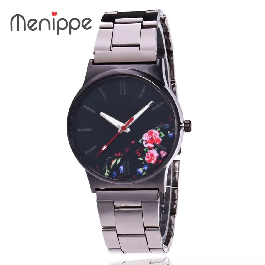 

Flower Women Watches Luxury High Quality Fashion Ladies Dress Watch Montre Femme Stainless Steel 2017 Dress Woman Wrist Watches