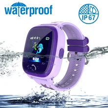 DF25 Kids Smartwatch SOS Call Location Finder Device Baby Smartband Tracker Waterproof Sport Bracelet 1.22 Inch Color Screen