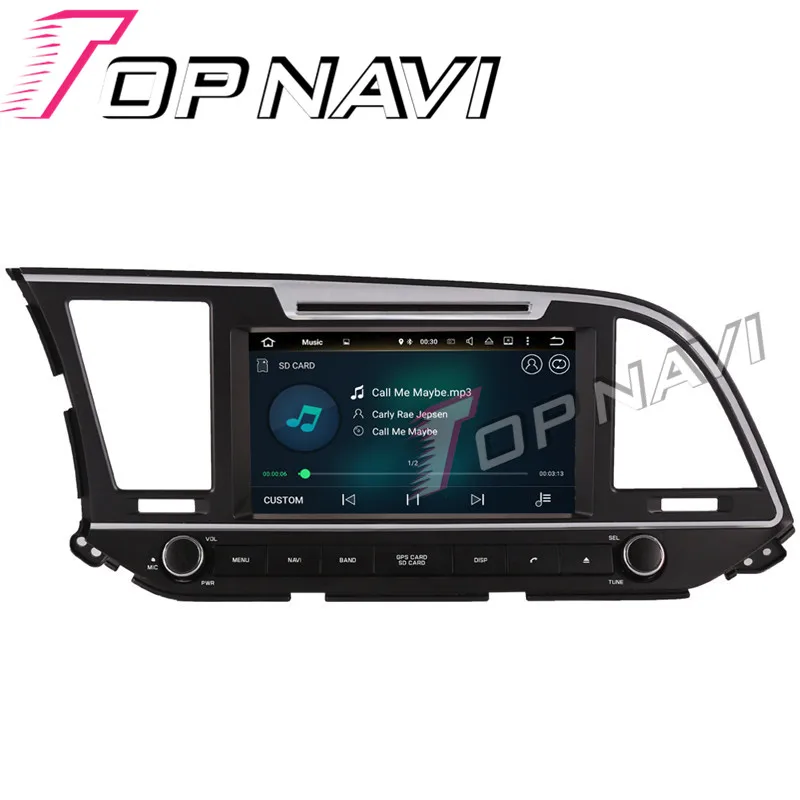 TOPNAVI Восьмиядерный Android 8,0 Автомобильный gps навигация для HYUNDAI ELANTRA/AVANTE/MD-автомобильный DVD Мультимедиа Радио стерео в тире
