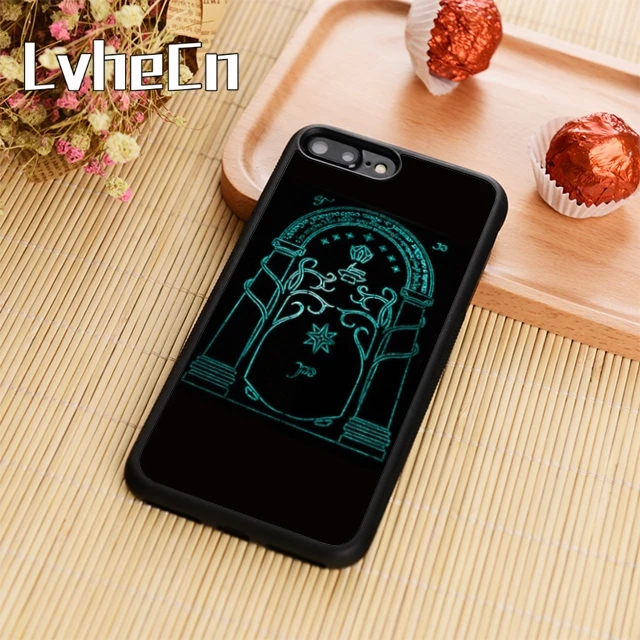 

LvheCn LORD OF THE RINGS GATE NEON Phone Case Cover For iPhone 4 5s SE 6 6s 7 8 plus 10 X Samsung Galaxy S6 S7 edge S8 S9 note 8