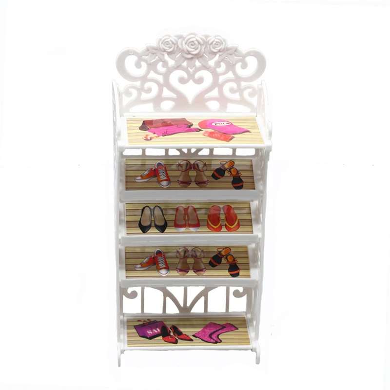

Simulation House Miniature Shoe cabinet DollHouse Accessories Toys Furniture Dolls Baby Room For Kids Play Toy