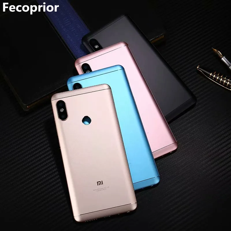 

Original Housing For Xiaomi Redmi Note 5 Pro Note5 Metal Back Cover With Lens Buttons sim card slot and fingerprint sensor