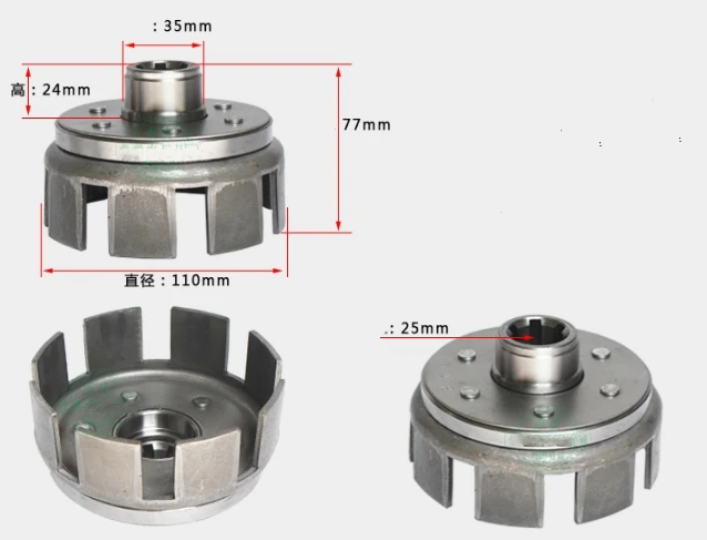 170,173F tiller clutch cover