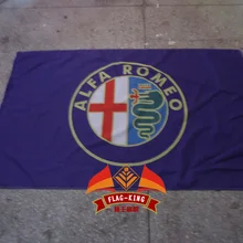 Флаг alfi remeo, баннер Anonima Lombarda Fabbrica Automobili, полиэстер 90*150 флаг, флаг король