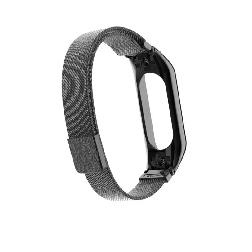 Браслет на запястье для Xiaomi Mi Band 3 из нержавеющей стали Миланская Магнитная Петля