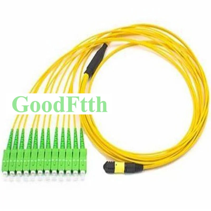 Патч-корд MPO-SC APC MPO/APC-SC/APC SM 12 ядер 3 мм GoodFtth 100-500 м