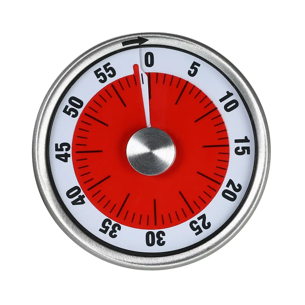 

Stainless Steel Kitchen Timer Magnetic Mechanical Cooking 60Min Counter Timer for Kitchen Cooking Baking Reminder