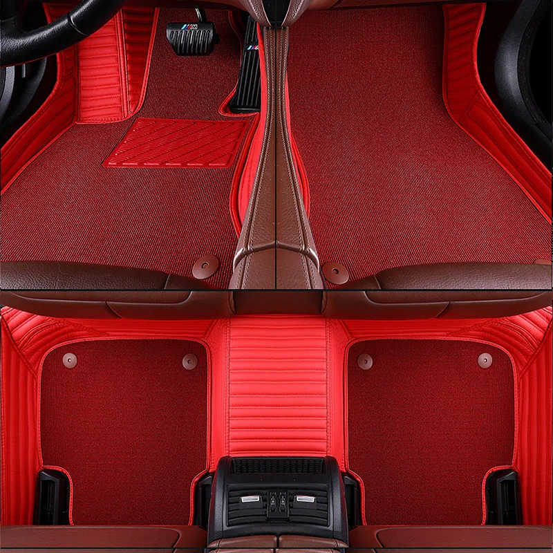 

Car floor mats fit Acura ZDX RDX MDX ILX RL TL TLX TLX-L 3D Two layers Aviation cushion Car accessories