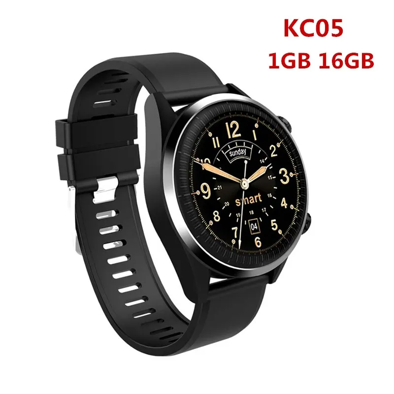 Kingwear KC05/KC05 Pro 4G WiFi умные часы телефон 1,39 ''Android 7,1 четырехъядерный умные часы с монитором сердечного ритма gps камера 8 МП - Цвет: 1GB 16GB