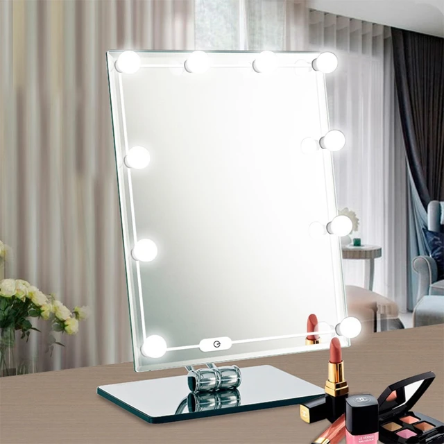 Studio Glow 10 LED Bulbs Make Up Light Super Bright Portable