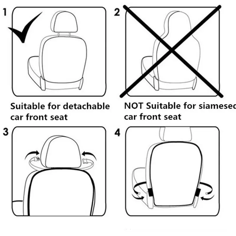 Автомобильное сиденье Черная защитная крышка для детей детский коврик для Кика грязевые чистые аксессуары защищает 1 шт. защита сиденья автомобиля