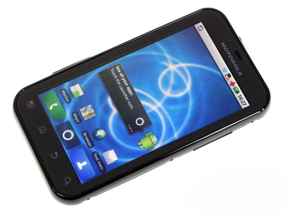 Разблокированный мобильный телефон Motorola DEFY MB525 двухъядерный 4," дюймовый 512 МБ ОЗУ 2 Гб телефон Восстановленный
