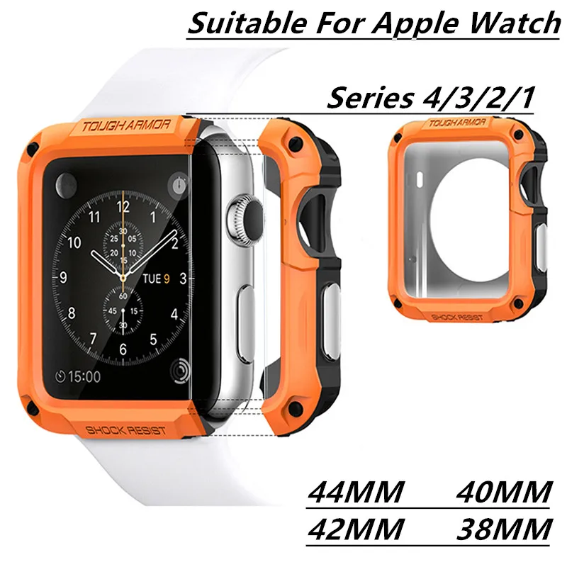 Чехол из поликарбоната для Apple Watch Series 4/3/2/1 чехол 2-в-1 легкой разборки и сборки Iwatch
