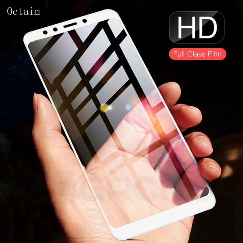 

9H Tempered Glass For Redmi Note 5 6 Pro Full Coverage 2.5D Screen Protective Film For Xiaomi Mi 8 A1 A2 6X Mix 2S Black Shark