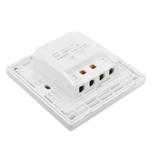 1*White Light Switch Input Voltage AC 220V Rated Current 1A 8.6*8.6cm Polycarbonate Flame Retardant