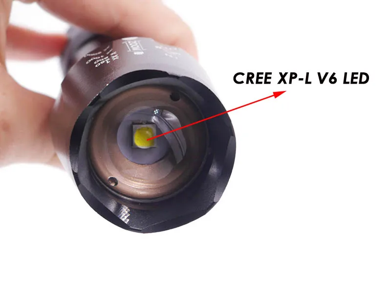 A100 CREE XP-L V6 led flashlight (4)